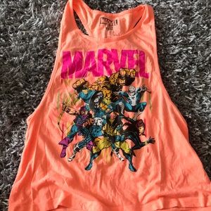 Marvel graphic neon tank